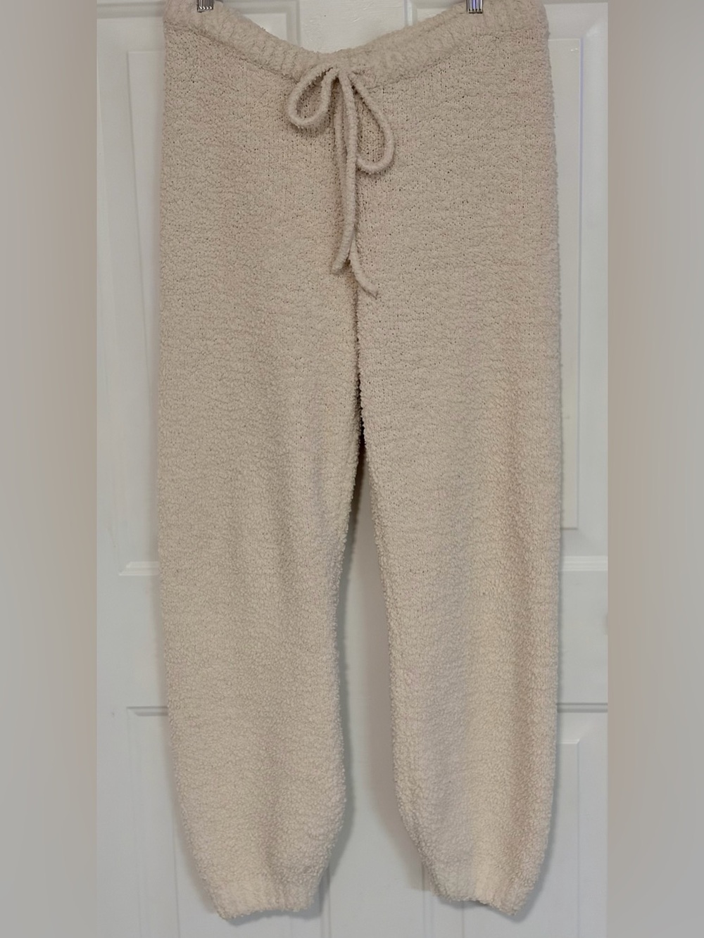 H&M Cozy Cream Joggers.